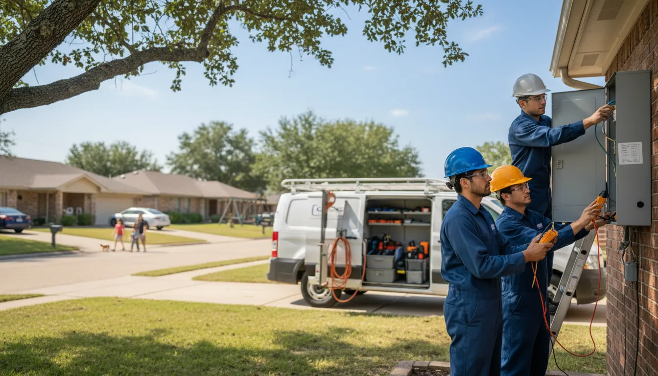 Certified electrician providing emergency electrical services in Koeltztown, MO
